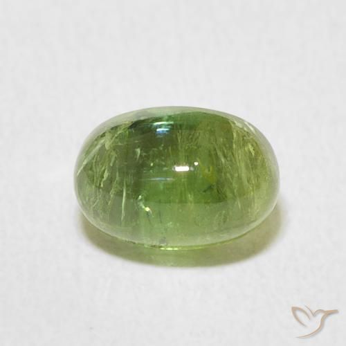 1.81ct طبيعي أخضر حيوي تورمالين, بيضوي, شفاف