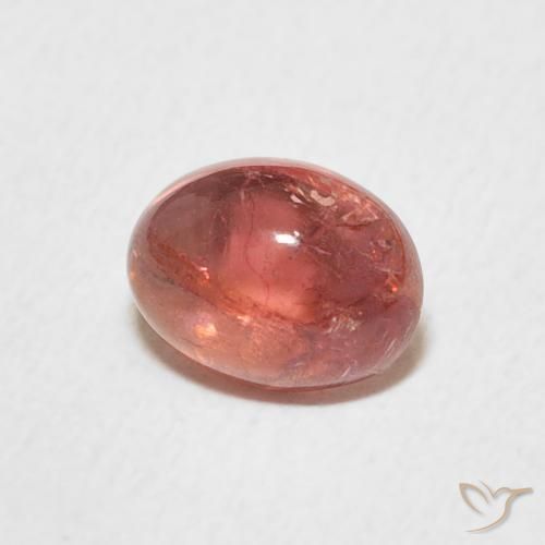 تورمالين Intense Reddish Pink طبيعي، بيضوي، 1.25 قيراط، شفاف