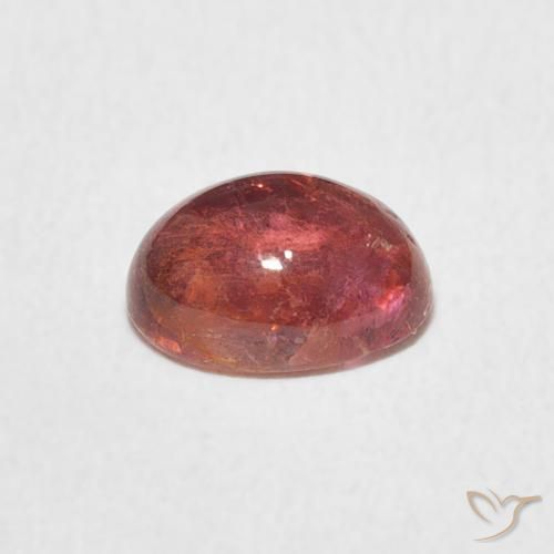 تورمالين Intense Reddish Pink طبيعي، بيضوي، 1.25 قيراط، شفاف