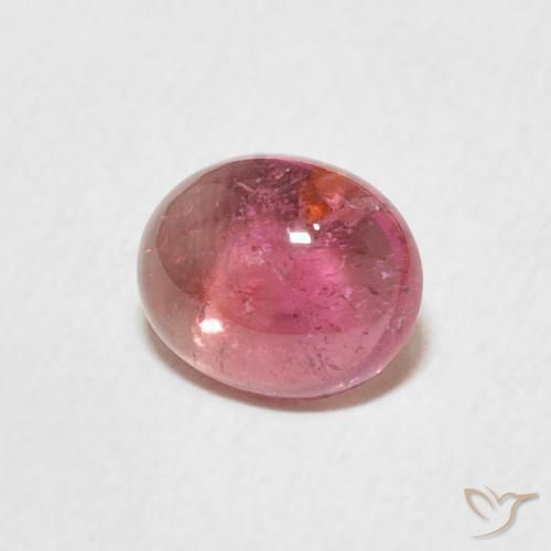 تورمالين Light Merlot Red طبيعي، بيضوي، 1.13 قيراط، شفاف