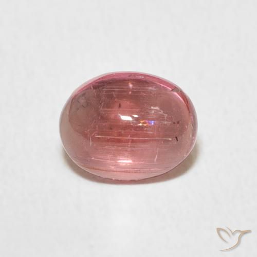 0.99ct طبيعي وردي فاتح تورمالين, بيضوي, شفاف