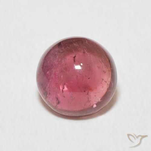 0.91ct طبيعي أحمر عصير الفواكه تورمالين, دائري, شفاف