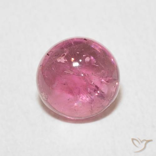 1.01ct طبيعي أحمر عصير الفواكه تورمالين, دائري, شفاف