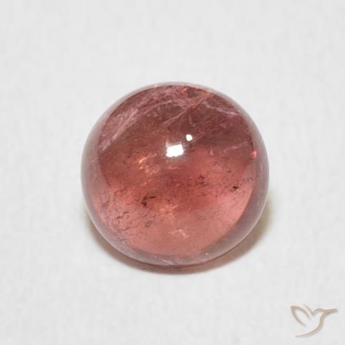 1.07ct طبيعي وردى متوسط تورمالين, دائري, شفاف