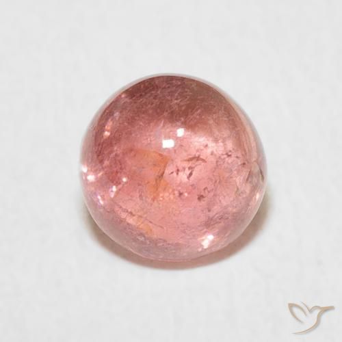 1.29ct طبيعي وردى متوسط تورمالين, دائري, شفاف