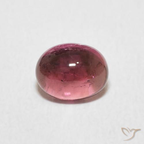 0.85ct طبيعي أحمر عصير الفواكه تورمالين, بيضوي, شفاف