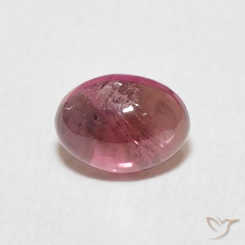 0.71ct طبيعي وردى برتقالى تورمالين, بيضوي, شفاف