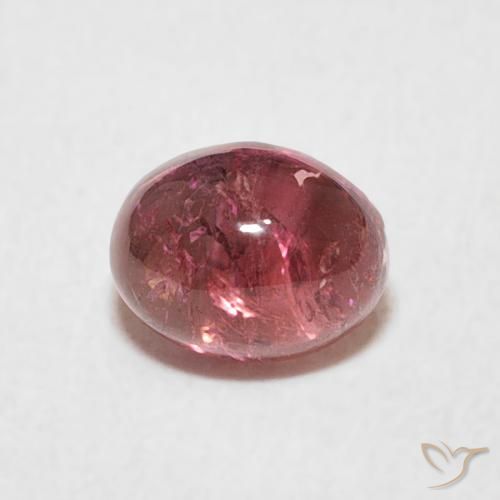 0.80ct طبيعي أحمر كرزى أرجوانى تورمالين, بيضوي, شفاف