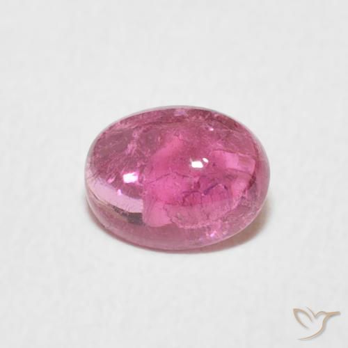 0.71ct طبيعي أحمر عصير الفواكه تورمالين, بيضوي, شفاف