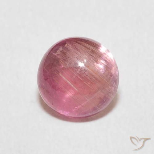 1.49ct طبيعي درجة لون الوردى الفاقع تورمالين, دائري, شفاف