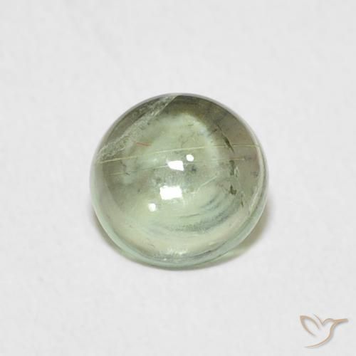 0.78ct طبيعي أخضر بندقى فاتح تورمالين, دائري, شفاف