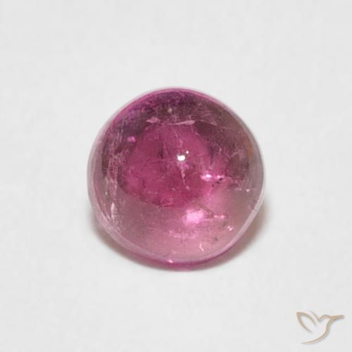0.69ct طبيعي ماجنتى غامق تورمالين, دائري, شفاف