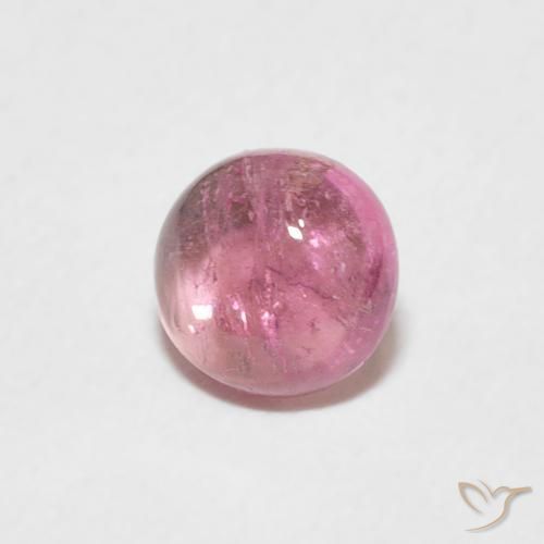 تورمالين Medium Light-Pink طبيعي، دائري، 0.73 قيراط، شفاف
