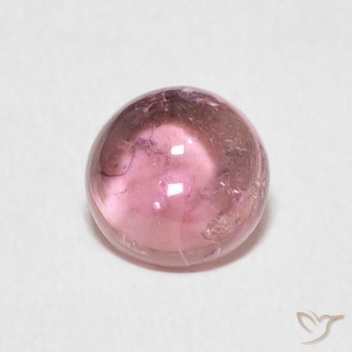 1.03ct طبيعي وردي فاتح تورمالين, دائري, شفاف