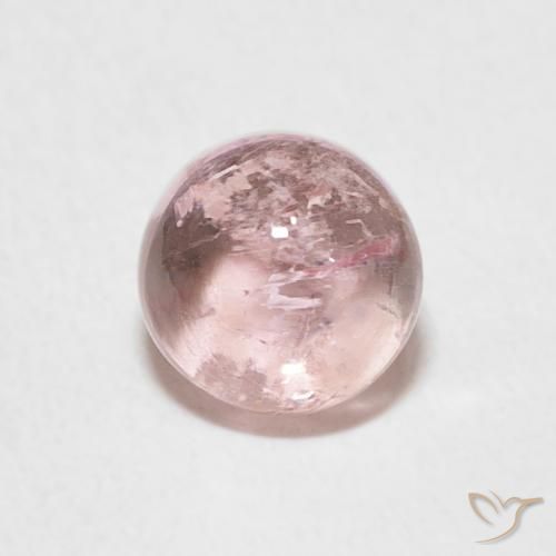 1.20ct طبيعي وردى متوسط تورمالين, دائري, شفاف