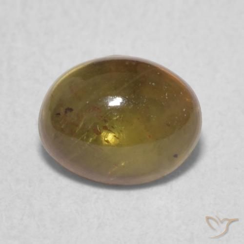 0.84ct طبيعي بنى فول السودانى تورمالين, بيضوي, شفاف