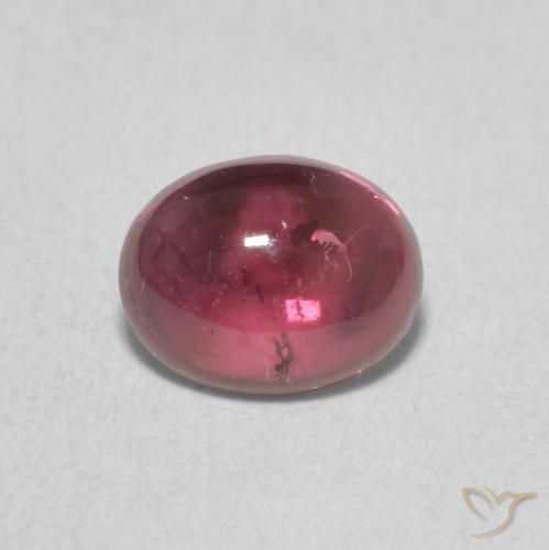 1.10ct طبيعي ماجنتى غامق تورمالين, بيضوي, شفاف