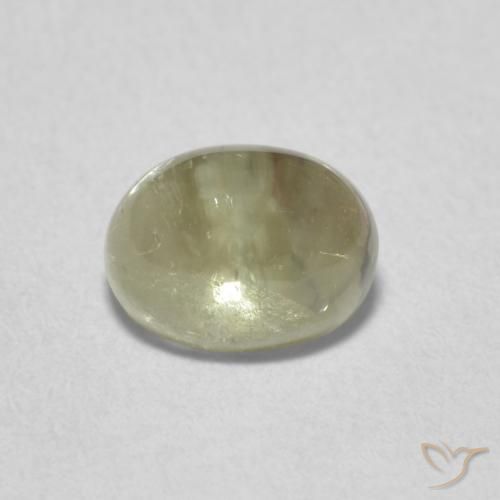 1.36ct طبيعي أخضر متوسط تورمالين, بيضوي, شفاف