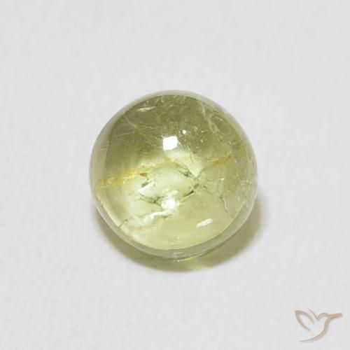 1.24ct طبيعي اخضر فاتح تورمالين, دائري, شفاف