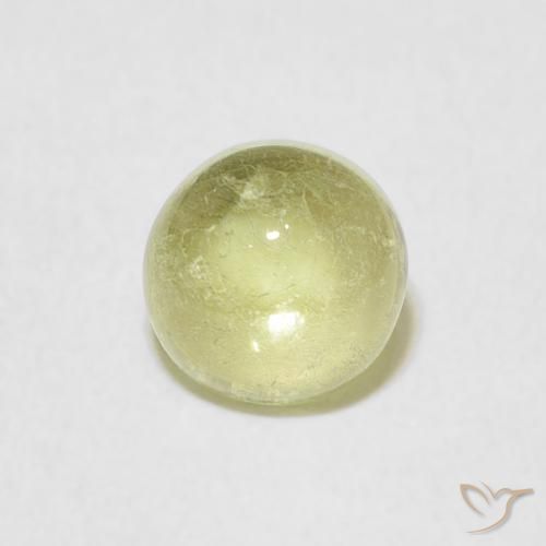 1.06ct طبيعي اخضر فاتح تورمالين, دائري, شفاف