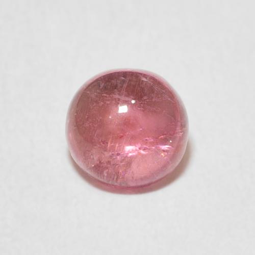 0.91ct طبيعي وردي فاتح تورمالين, دائري, شفاف