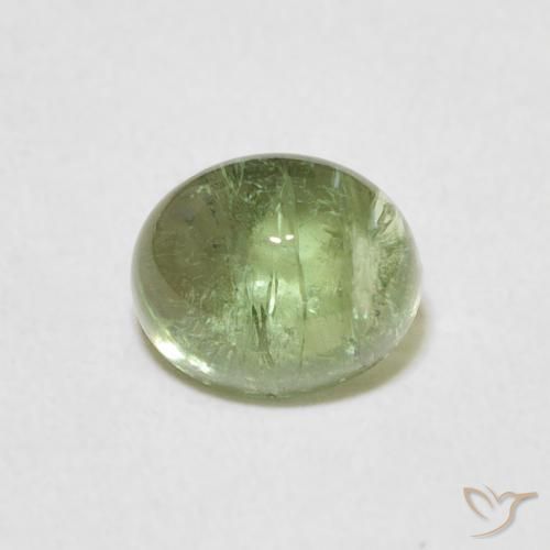 1.44ct طبيعي اخضر فاتح تورمالين, بيضوي, شفاف