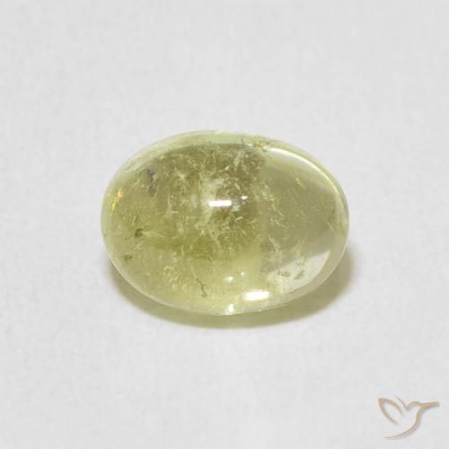 1.36ct طبيعي أصفر فاتح تورمالين, بيضوي, شفاف