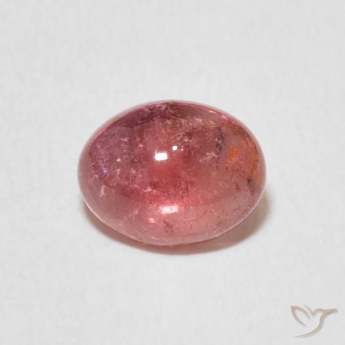 1.10ct طبيعي وردى توت العليق تورمالين, بيضوي, شفاف