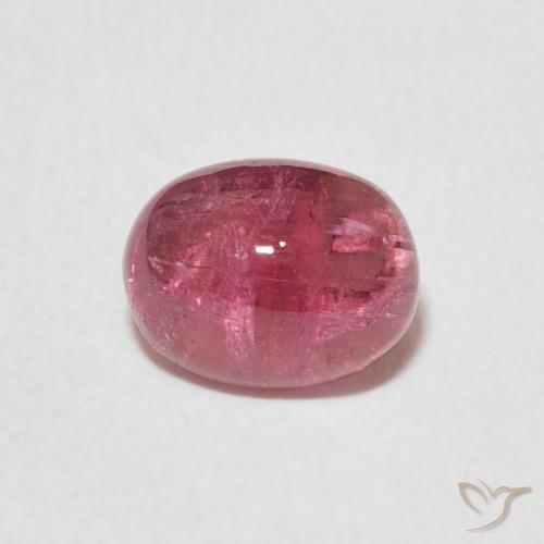 1.29ct طبيعي قرمزى غامق تورمالين, بيضوي, شفاف