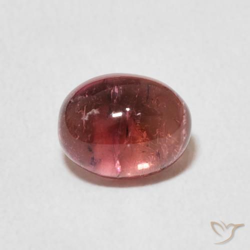 1.27ct طبيعي وردى زهرى تورمالين, بيضوي, شفاف