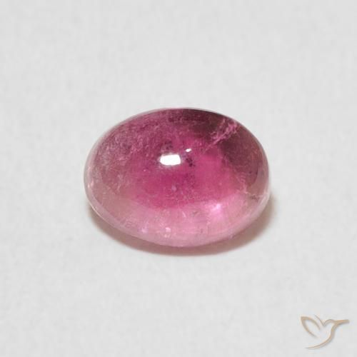 0.95ct طبيعي أرجوانى وردى تورمالين, بيضوي, شفاف