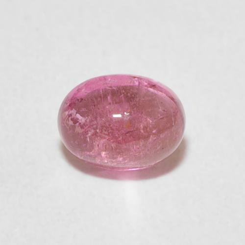 0.77ct طبيعي وردي فاتح تورمالين, بيضوي, شفاف