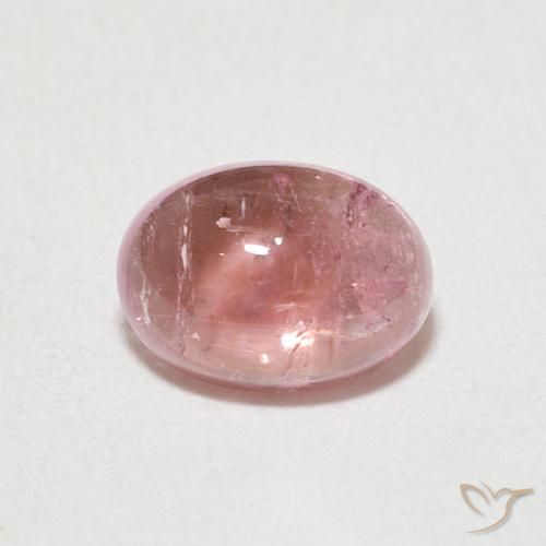 1.32ct طبيعي وردي فاتح تورمالين, بيضوي, شفاف