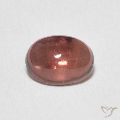 1.12ct طبيعي وردى داكن تورمالين, بيضوي, شفاف
