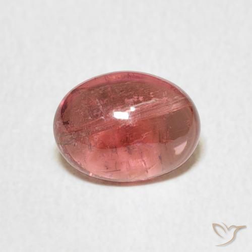 1.28ct طبيعي وردى برتقالى تورمالين, بيضوي, شفاف