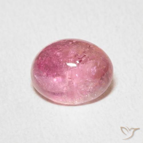 2.08ct طبيعي وردي فاتح تورمالين, بيضوي, شفاف
