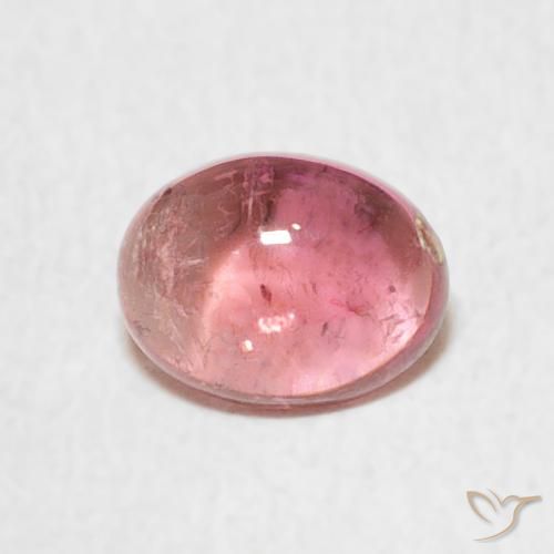 0.85ct طبيعي وردي فاتح تورمالين, بيضوي, شفاف