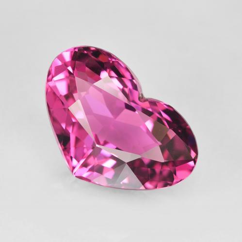 4.15ct طبيعي عنبى تورمالين, قلب, VVS