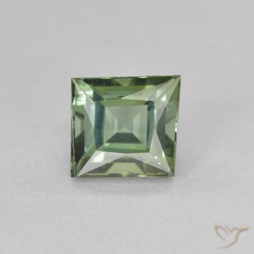 1.58ct طبيعي أخضر ترابى باهت تورمالين, فانسى, VVS