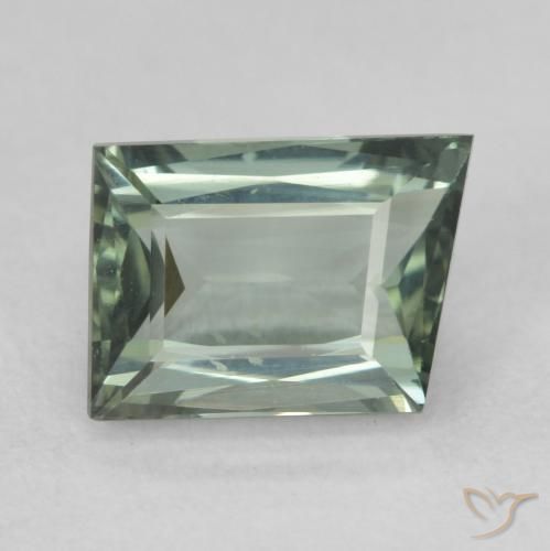 1.67ct طبيعي رمادى-أخضر متوسط تورمالين, فانسى, VVS