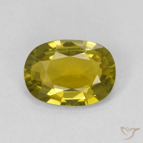 1.80ct طبيعي أخضر مصفر تورمالين, وسادة, VVS-VS