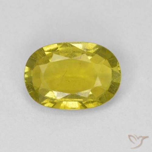 2.06ct طبيعي أصفر متوسط تورمالين, وسادة, قليلا جدا