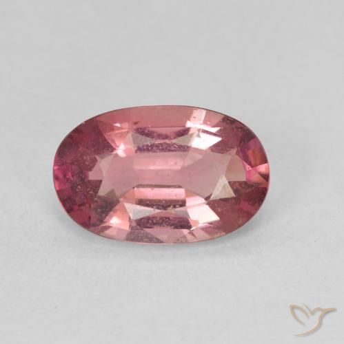1.48ct طبيعي وردى كثيف تورمالين, بيضوي, VVS-VS