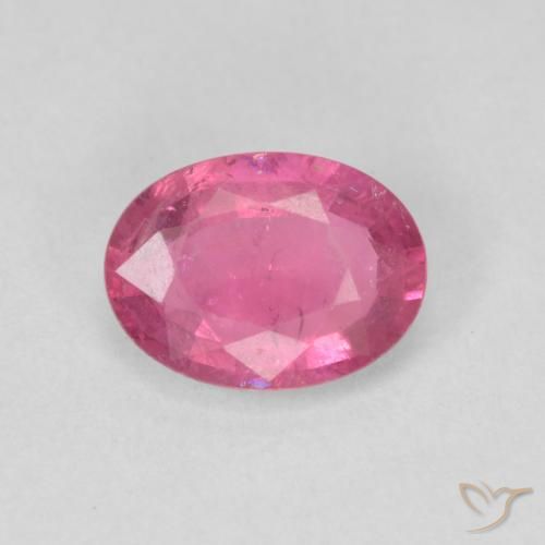 1.48ct طبيعي وردي فاقع تورمالين, بيضوي, قليلا جدا