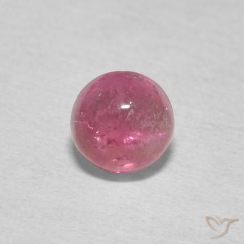 0.75ct طبيعي وردي فاتح تورمالين, دائري, شفاف