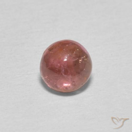 0.59ct طبيعي اوردي امحمر تورمالين, دائري, شفاف, Photo A