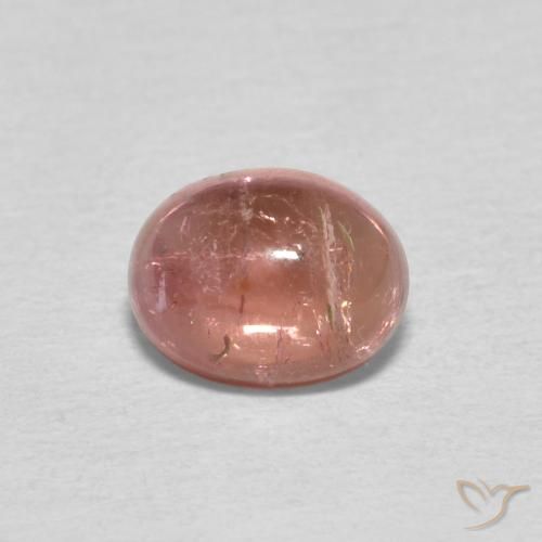 0.83ct طبيعي وردى متوسط تورمالين, بيضوي, شفاف