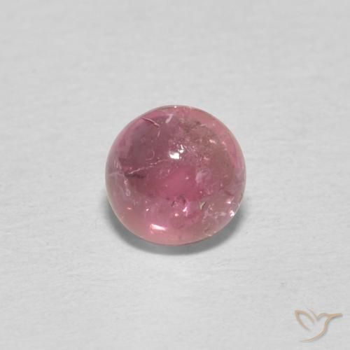 0.51ct طبيعي ماجنتى متوسط تورمالين, دائري, شفاف