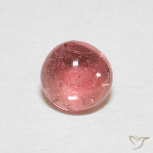 0.59ct طبيعي أحمر عصير الفواكه تورمالين, دائري, شفاف