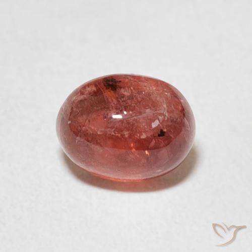 1.36ct طبيعي أحمر متوسط تورمالين, بيضوي, شفاف